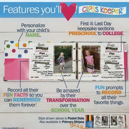 Little Legacy School Days Memory Book